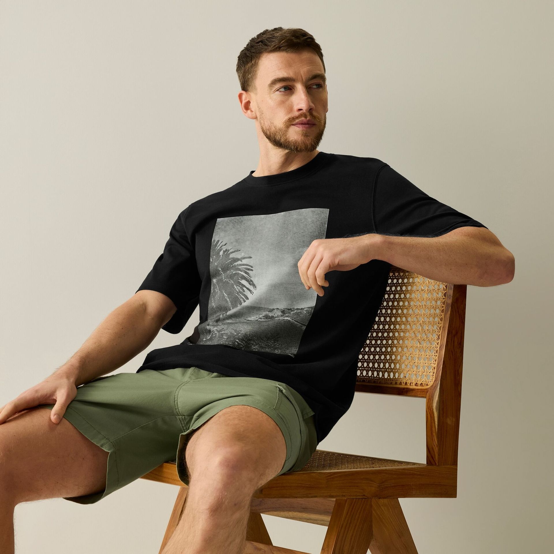 Regatta Life Koszulka męska Safi Black, Cotton, Rozmiar: 4XL