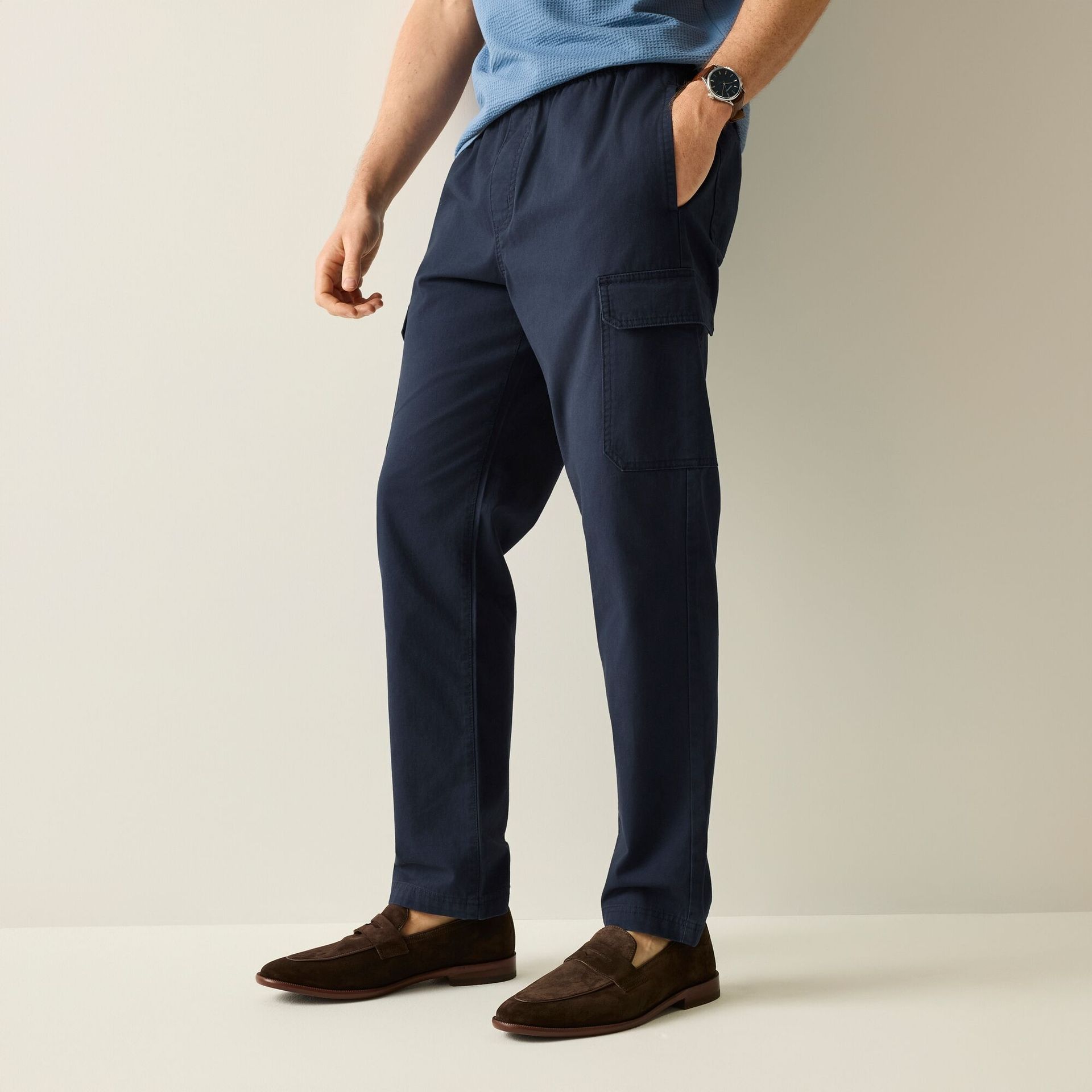 Regatta Life Spodnie męskie Anakena Navy, Cotton, Rozmiar: XS