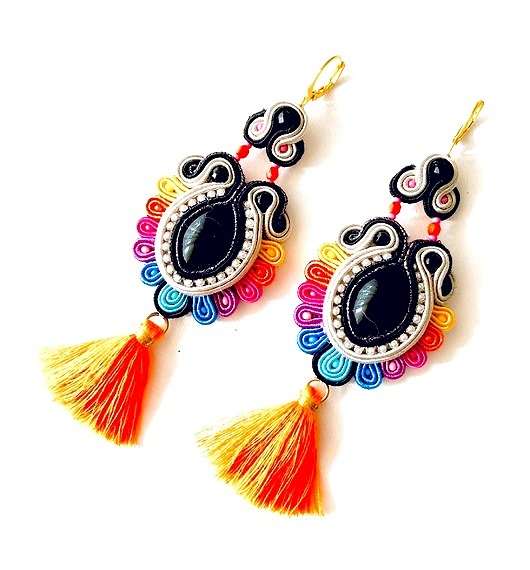 Sutaszowe kolczyki MONASTIR