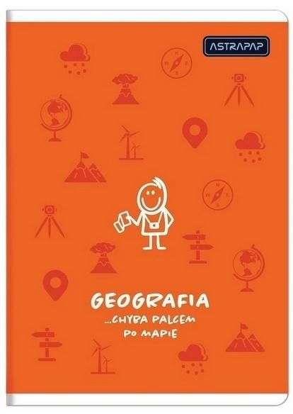 Astra Zeszyt A560k kratka Geografia (10szt) - zeszyt