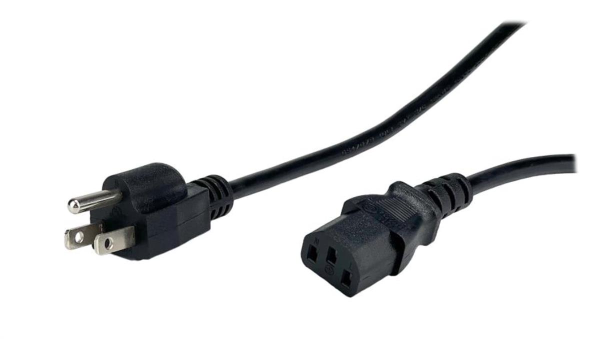 Przewód zasilający US na IEC C13 - POSAC-C13-10/US30 czarny, 3m