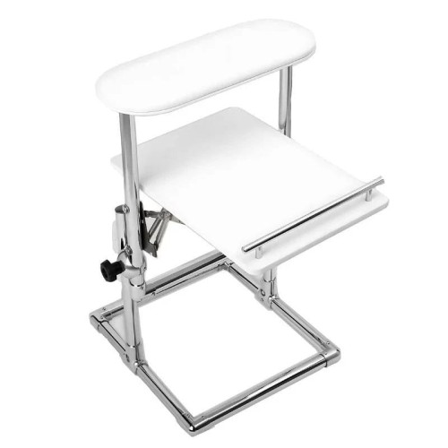 Regał do pedicure ULKA czarny mobilny na akcesoria kosmetyczne 46x44x39 cm