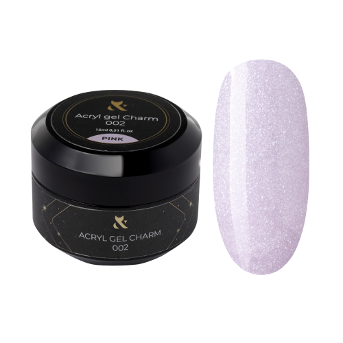 F.O.X Acryl Gel Charm Pink 15ml żel akrylowy z brokatem do paznokci