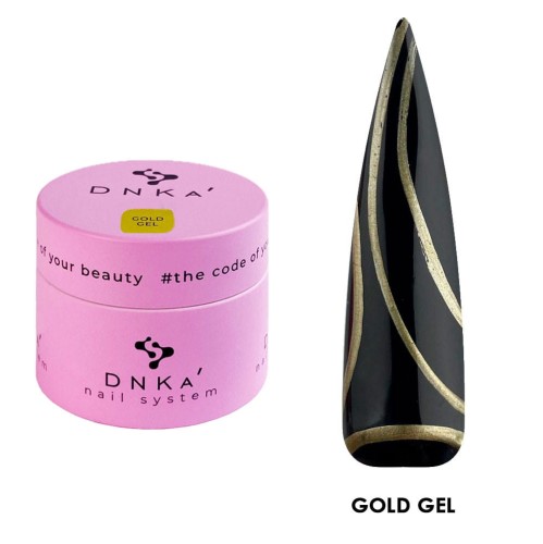 DNKa Gold Gel New Formula - żel złoty, 5 ml