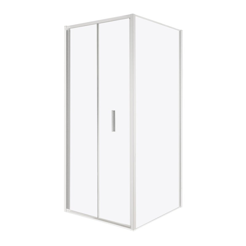 Kabina prysznicowa Solid DH+SC 90 x 70 CHR szkło transparentne 6 mm, profile chrom, drzwi składane KERRA