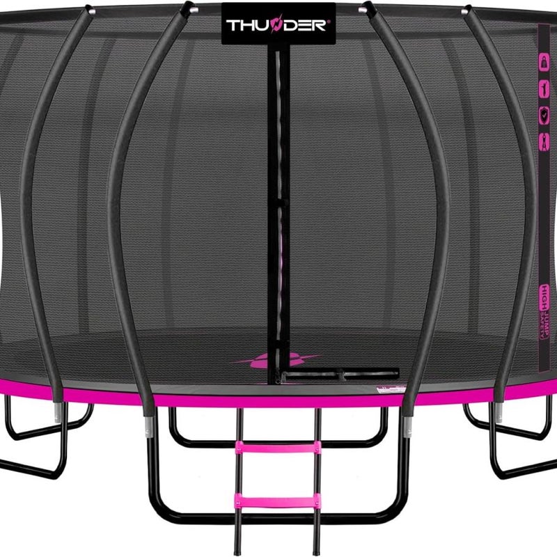 Trampolina Ogrodowa 16ft 488CM do skakania dla dzieci mocna ogromna Thunder