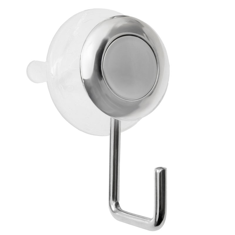 Haczyk na ręczniki Sepio z przyssawką do szyb bezinwazyjny srebrny