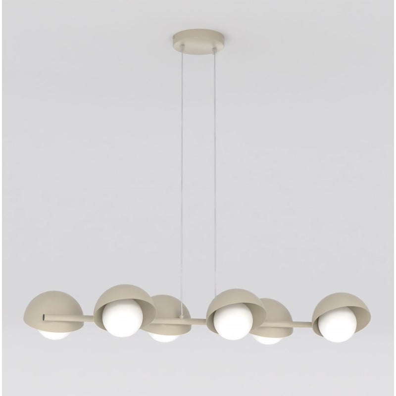 Lampa wisząca BOOM beżowa 6xG9x15W metal wym:120x88x32cm IP20 Emibig