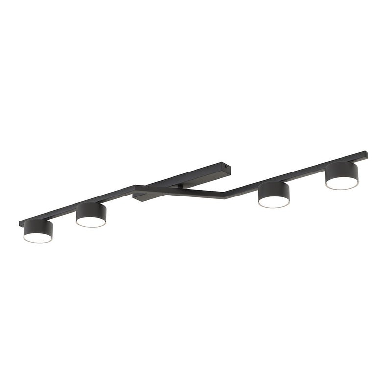 Lampa wisząca SKAN czarna 4xGX53x10W metal wym:20x100x32cm IP20 Emibig