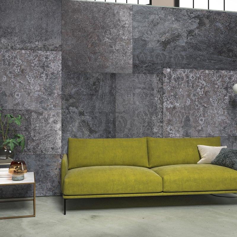 Fototapeta płytki ciemnoszarym - 368 x 248 cm - SANDERS & SANDERS