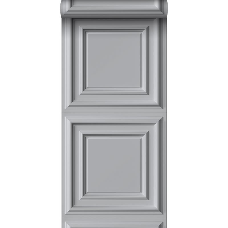 Tapeta flizelinowa z ekoteksturą panele ścienne szarym - 53 cm x 10.05 m - ORIGIN