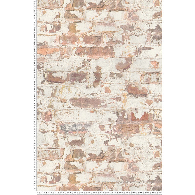 Tapeta kamień pomarańczowym,białym,czerwonymIszarym - 53 cm x 10.05 m - A.S. CRÉATION