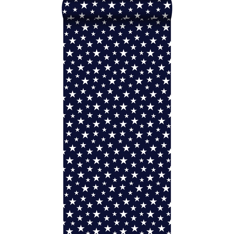 Tapeta ognie ciemnoniebieskim - 53 cm x 10.05 m - ESTAHOME