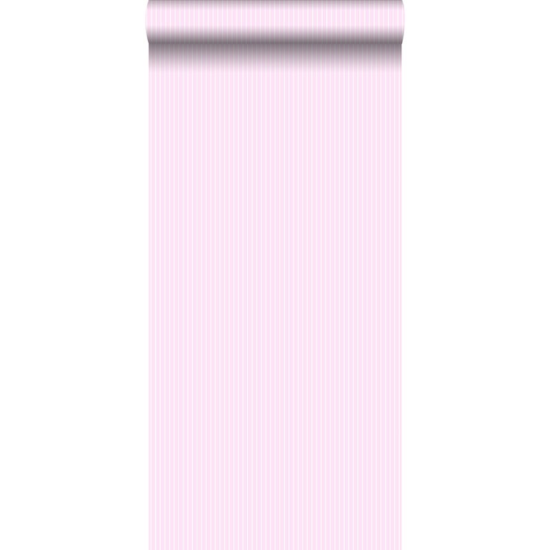 Tapeta paski różowym - 53 cm x 10.05 m - ESTAHOME