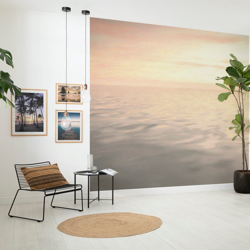 Fototapeta morze łososiowymIliliowo fioletowym - 300 x 280 cm - SANDERS & SANDERS