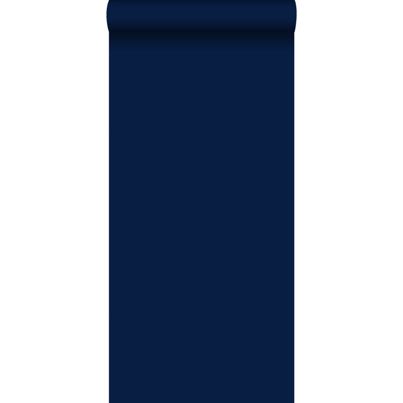 Tapeta zwykły atramentowym niebieskim - 53 cm x 10.05 m - ESTAHOME
