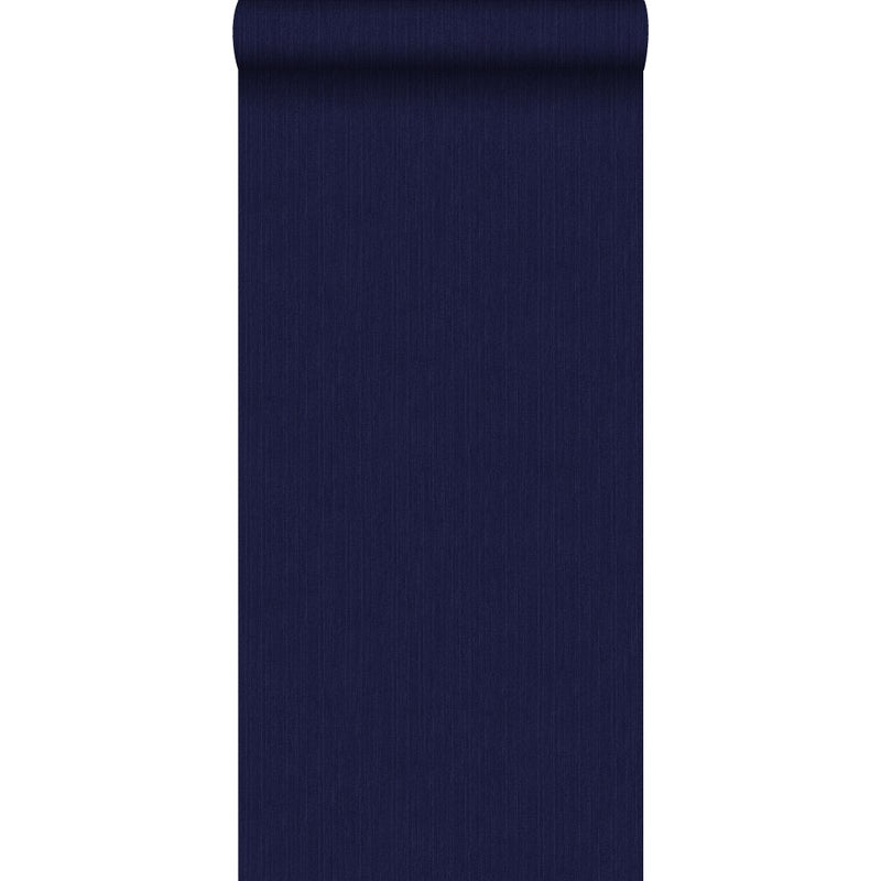 Tapeta dżinsowa tekstura ciemnoniebieskim - 53 cm x 10.05 m - ESTAHOME