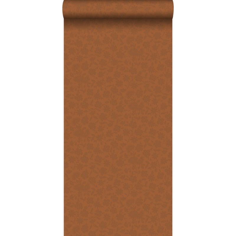 Tapeta kwiaty szafranowo-żółtym - 53 cm x 10.05 m - ORIGIN