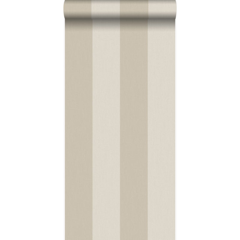 Tapeta paski ciemny beż - 53 cm x 10.05 m - ORIGIN