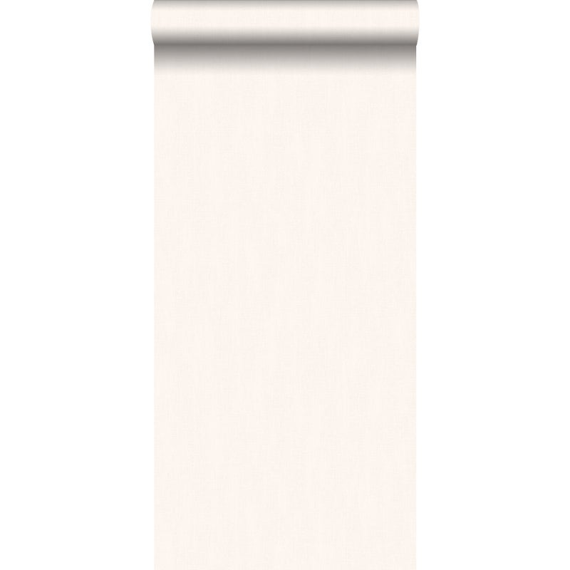 Tapeta lniana tekstura beżowym - 53 cm x 10.05 m - ESTAHOME