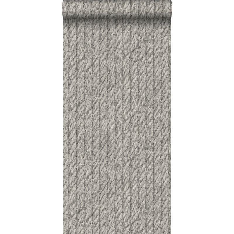 Tapeta motyw liny ciemnoszarym - 53 cm x 10.05 m - ESTAHOME