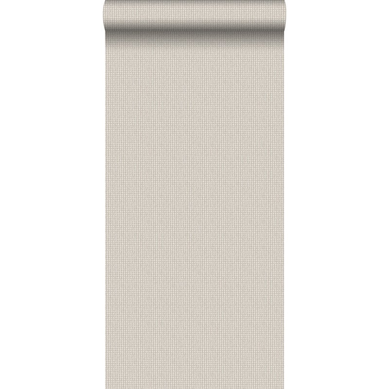 Tapeta haftowany motyw beżowym - 53 cm x 10.05 m - ESTAHOME