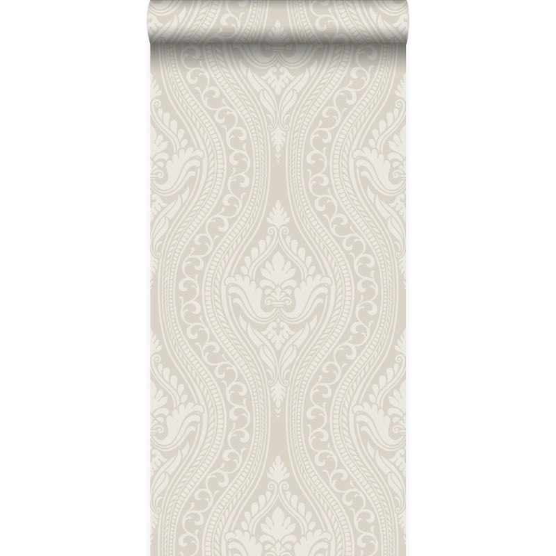 Tapeta ozdoby srebrnym - 53 cm x 10.05 m - ORIGIN