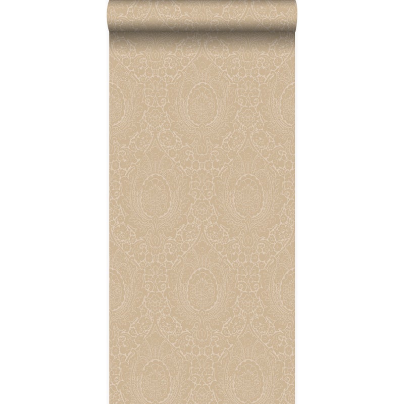Tapeta ozdoby szampańskiego beżu - 53 cm x 10.05 m - ORIGIN