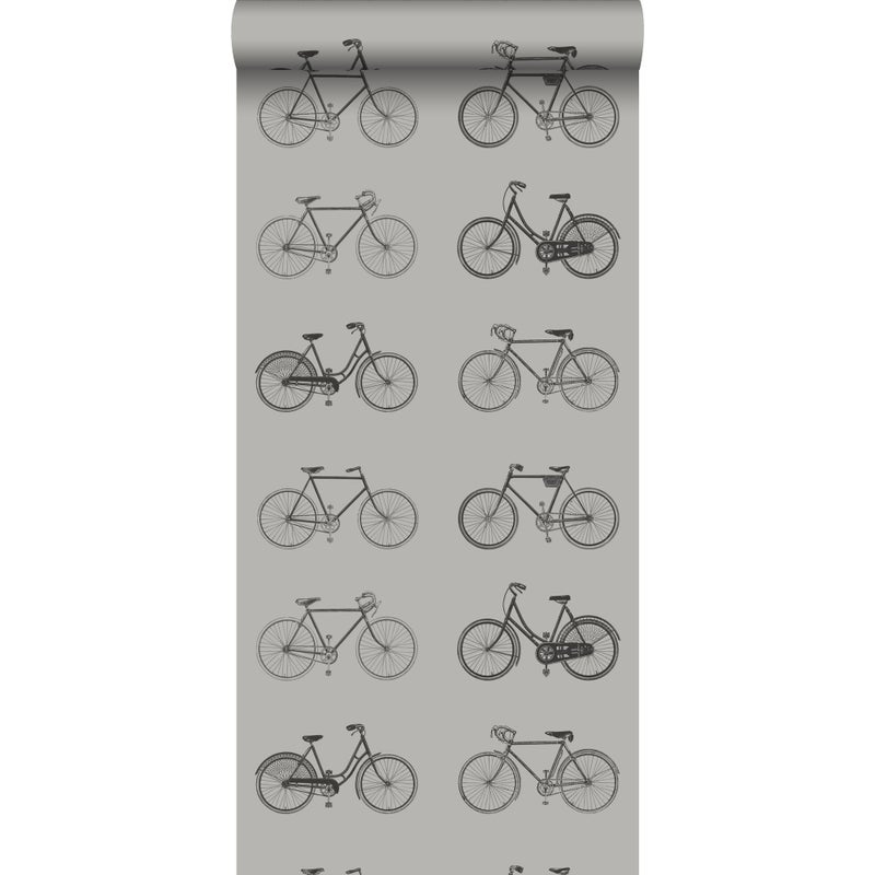 Tapeta nadużywanie jasna ciepła szarość - 53 cm x 10.05 m - ESTAHOME