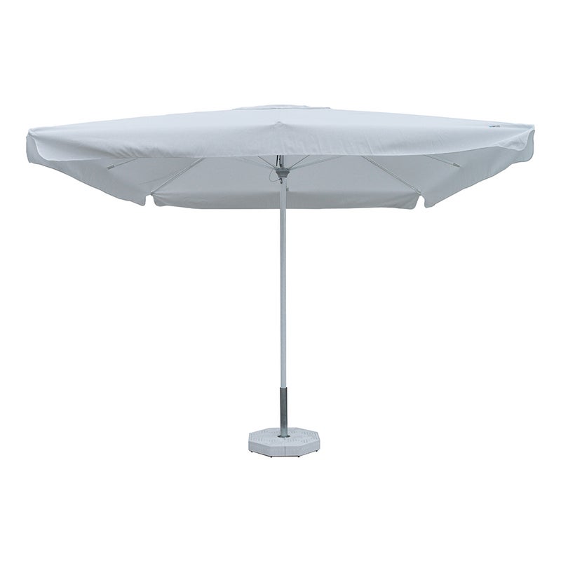 Tempo Style – Parasol ogrodowy Vomero z białym baldachimem i błyszczącym, białym masztem, 3 x 3 m