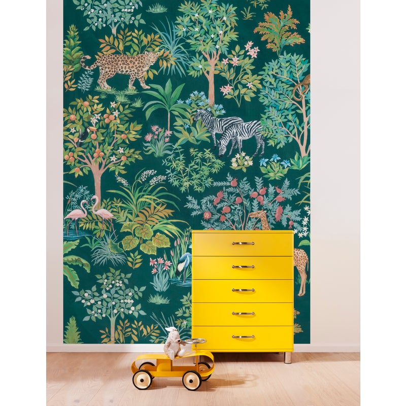 Fototapeta dżungla wielokolorowym - 200 x 280 cm - SANDERS & SANDERS