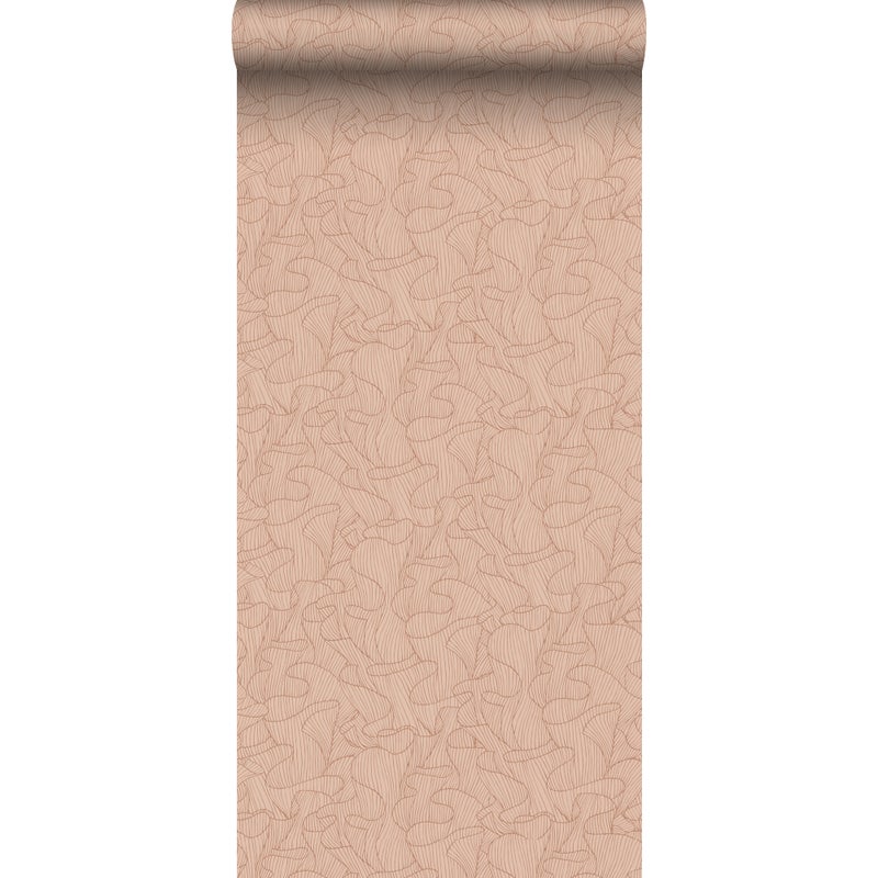 Tapeta koral jasnej terakoty - 50 x 900 cm - ESTAHOME