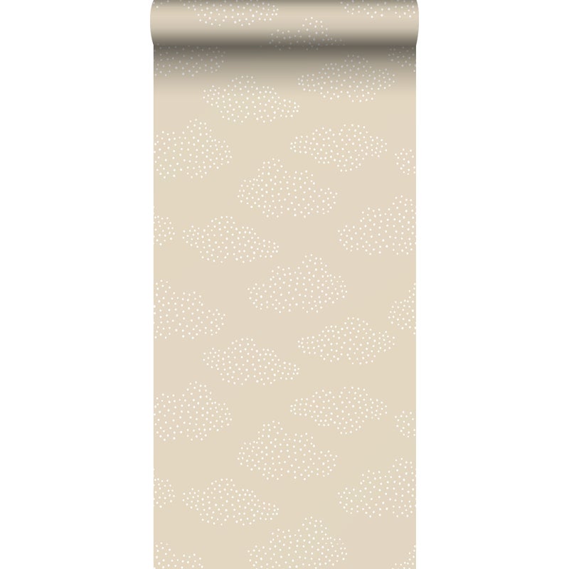 Tapeta chmury beżowym - 53 cm x 10.05 m - ESTAHOME