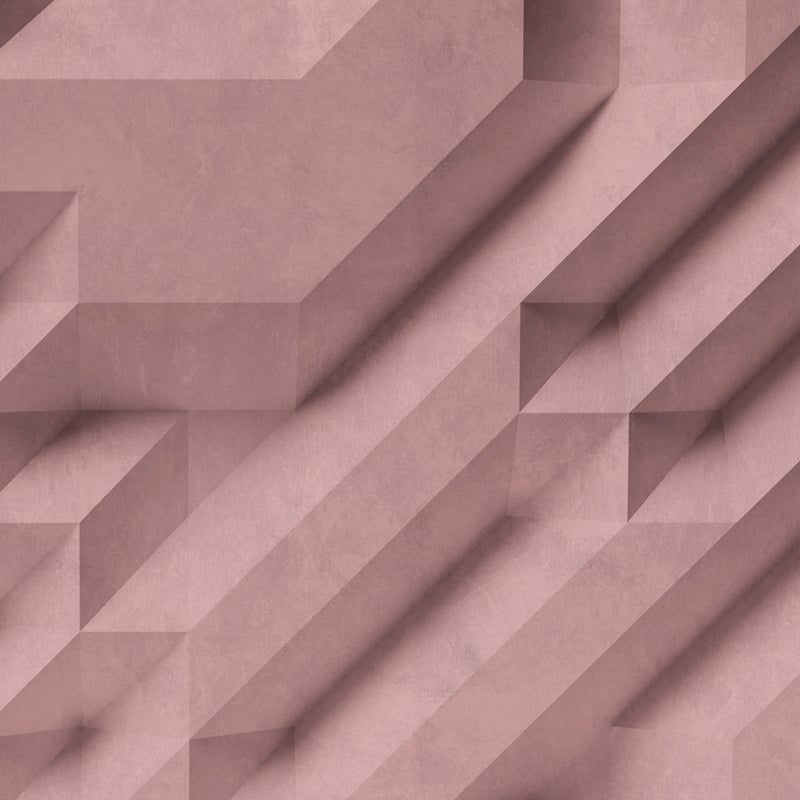 Fototapeta Motyw 3D różowym - 371 x 280 cm - ONE WALL ONE ROLE