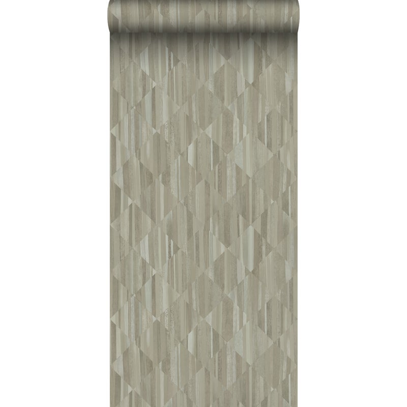 Tapeta Motyw drewna 3D taupe - 50 x 900 cm - ORIGIN