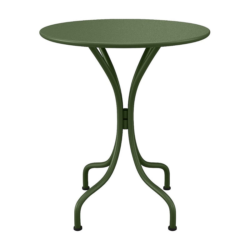 Okrągły metalowy stół ogrodowy śr.60cm - Kaki - MIRMANDE