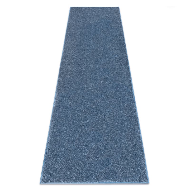Chodnik SANTA FE niebieski 74 gładki, jednolity, jednokolorowy 110x370 cm