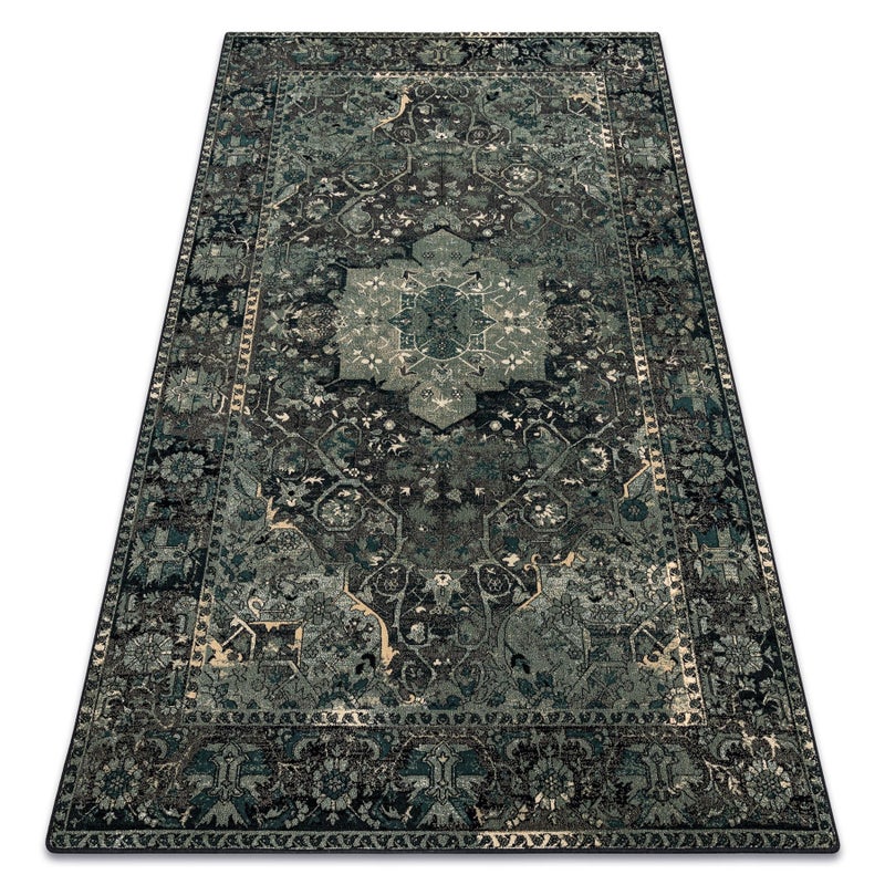 Dywan wełniany POLONIA Dukato Ornament iron zielony 235x350 cm