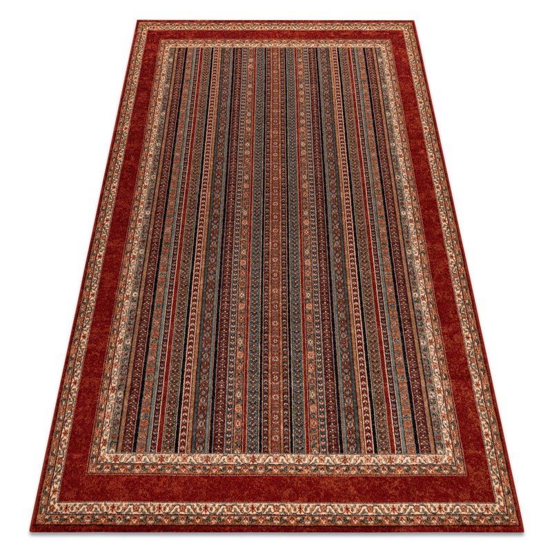 Dywan wełniany KASHQAI 4357 300 ramka, orientalny zielony / bordo 135x200 cm