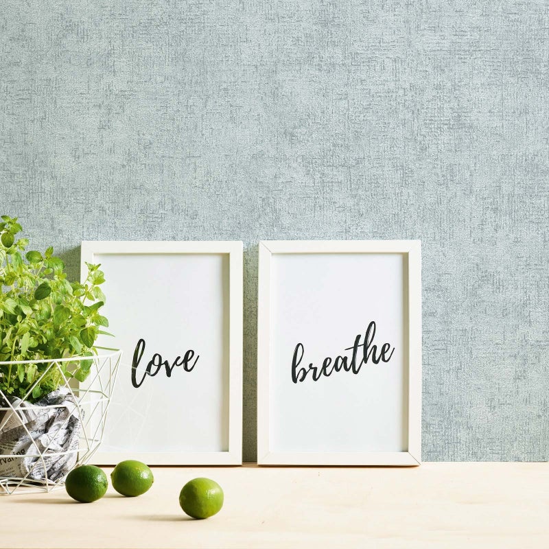 Tapeta malowany efekt szarym,zielonymIw błyszczącej bieli - 53 cm x 10.05 m - A.S. CRÉATION