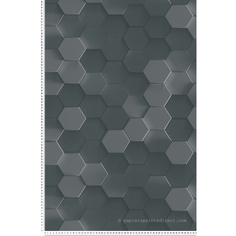 Tapeta Motyw 3D szarym - 53 cm x 10.05 m - LIVINGWALLS