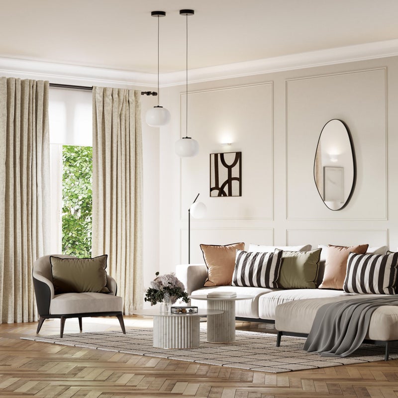 Tapeta paski białymIszarym - 53 cm x 10.05 m - LIVINGWALLS