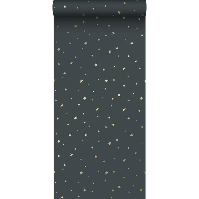 Tapeta ognie szaro-niebieskimIzłotym - 53 cm x 10.05 m - ESTAHOME