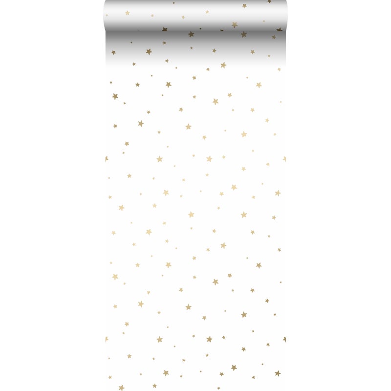 Tapeta ognie białymIzłotym - 53 cm x 10.05 m - ESTAHOME