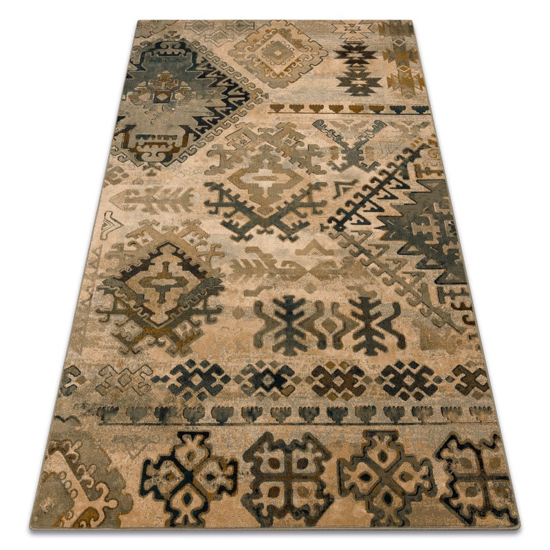 Dywan wełniany POLONIA Bali orientalny, etno jadeit zielony 170x235 cm