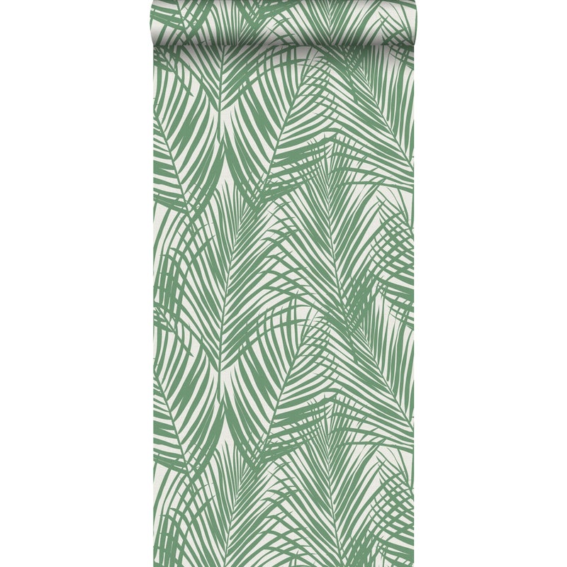 Tapeta tropikalne liście zielonym - 53 cm x 10.05 m - WALLS4YOU