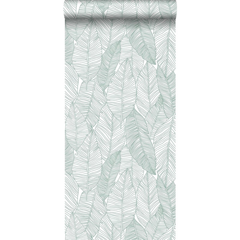 Tapeta przejrzeć zielonymIbiałym - 53 cm x 10.05 m - WALLS4YOU