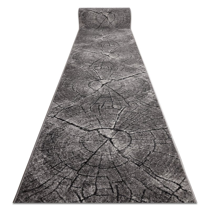 Chodnik SILVER Tronko Pień drzewo drewno szary 80cm 80x200 cm