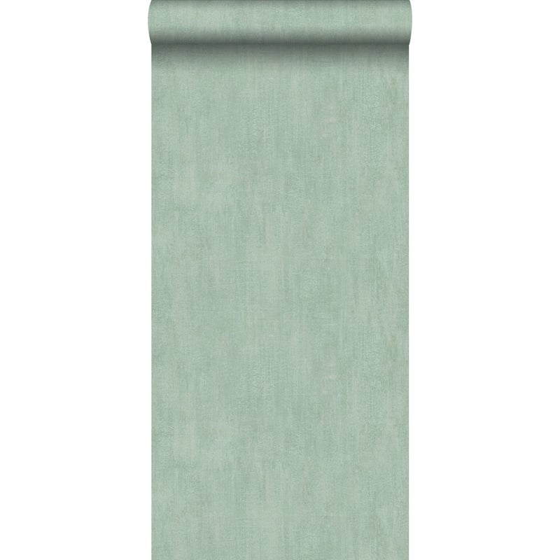 Tapeta konkretny wygląd miętowej zieleni - 53 cm x 10.05 m - WALLS4YOU