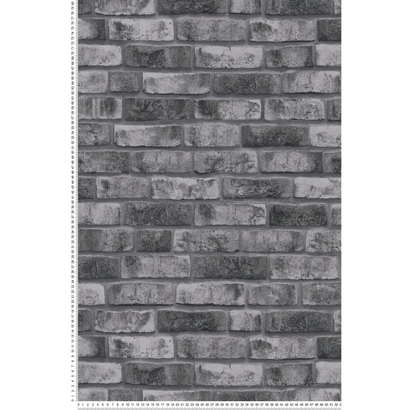 Tapeta kamień szarymIantracytowym - 53 cm x 10.05 m - LIVINGWALLS
